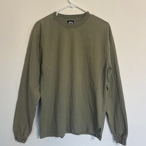 Stussy Men's Long Sleeve in Olive